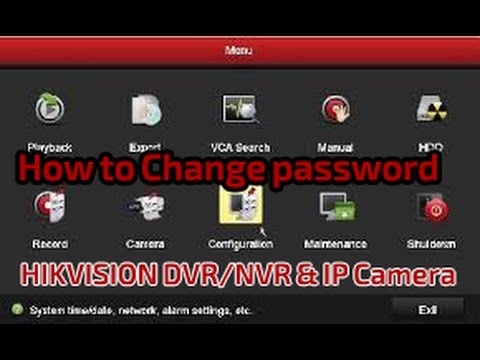 how to reset cctv password